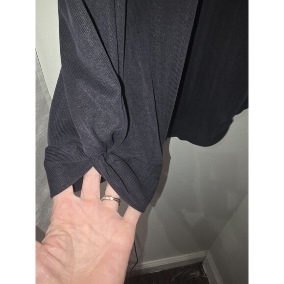 Anthropologie Saturday/Sunday Charcoal Gray Ribbed Harem Pants Boho Lounge M - Picture 4 of 8